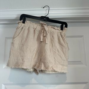 Soft Linen Style Shorts